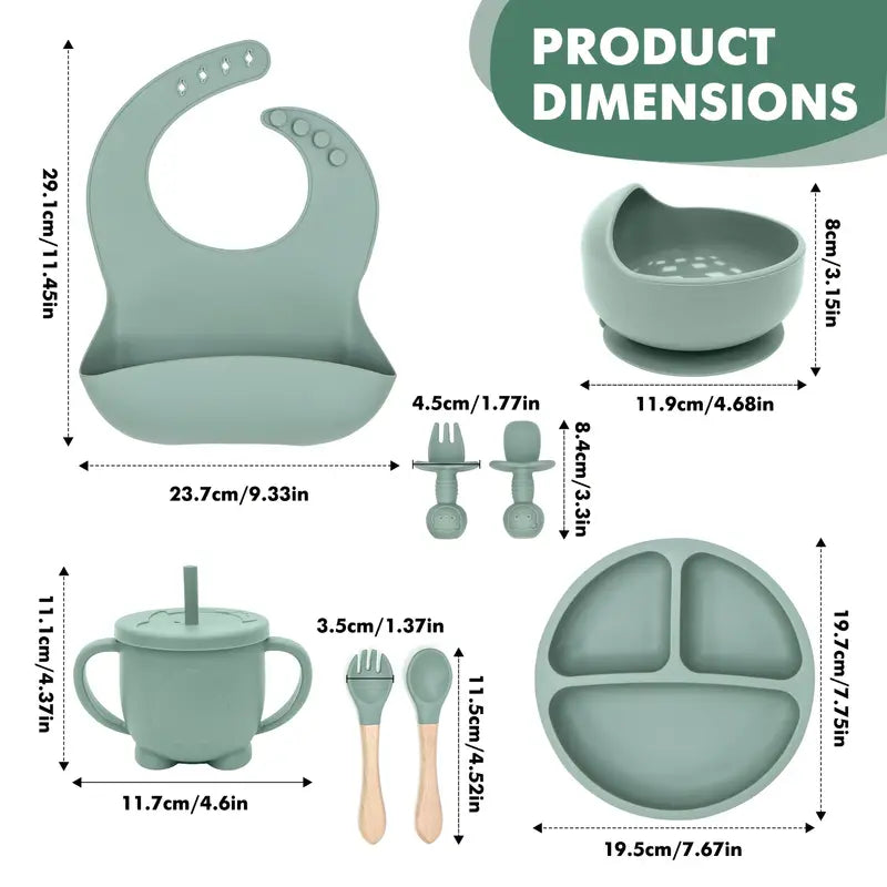 SILIKONSKI SET ZA HRANJENJE