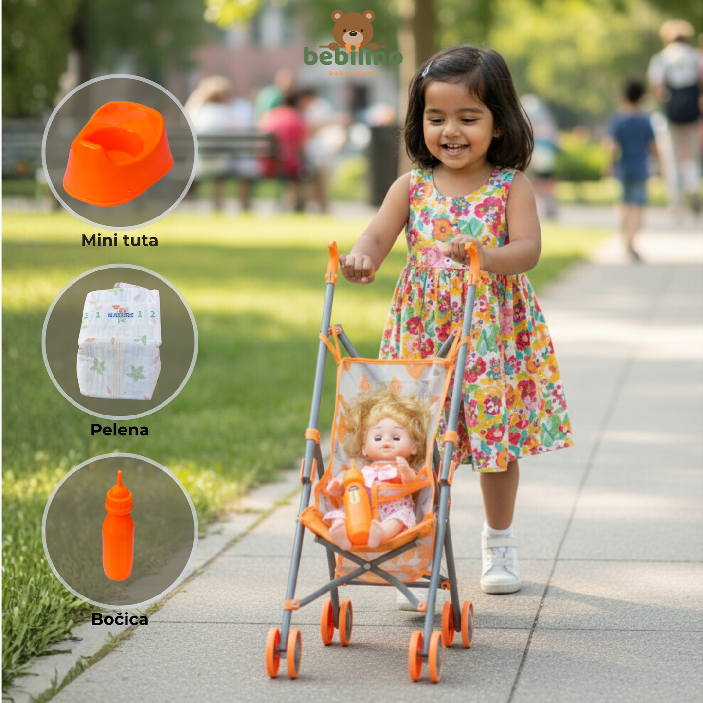 IGRACKA KOLICA I BEBA