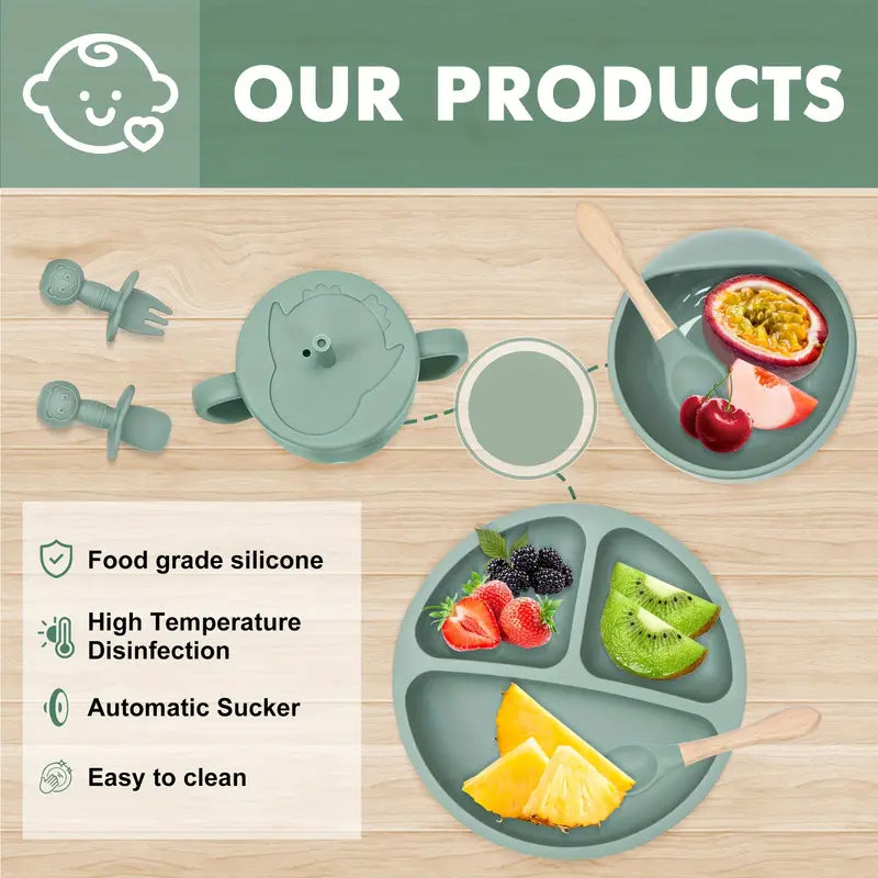 SILIKONSKI SET ZA HRANJENJE