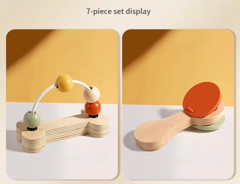 DRVENI MUZICKI 7-DJELNI SET