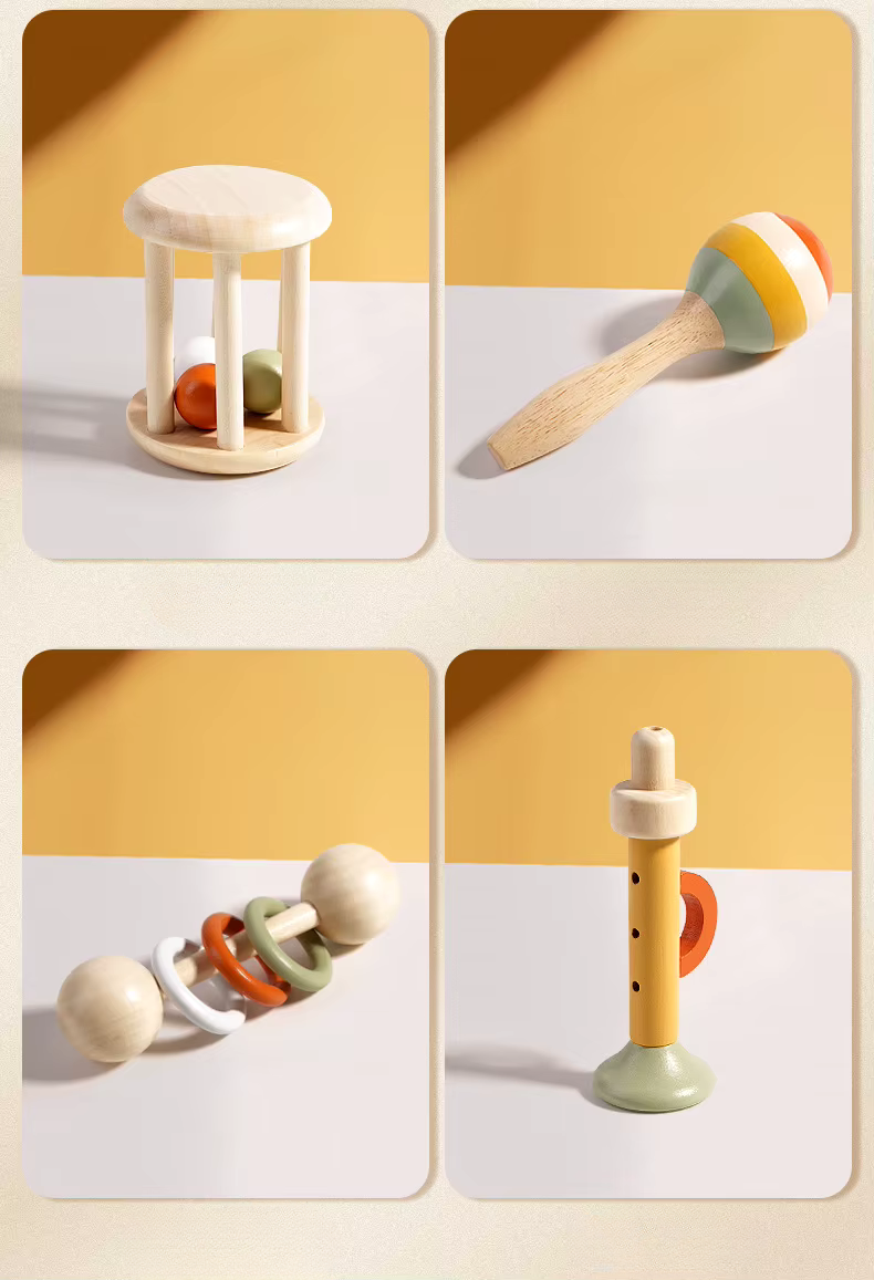 DRVENI MUZICKI 7-DJELNI SET