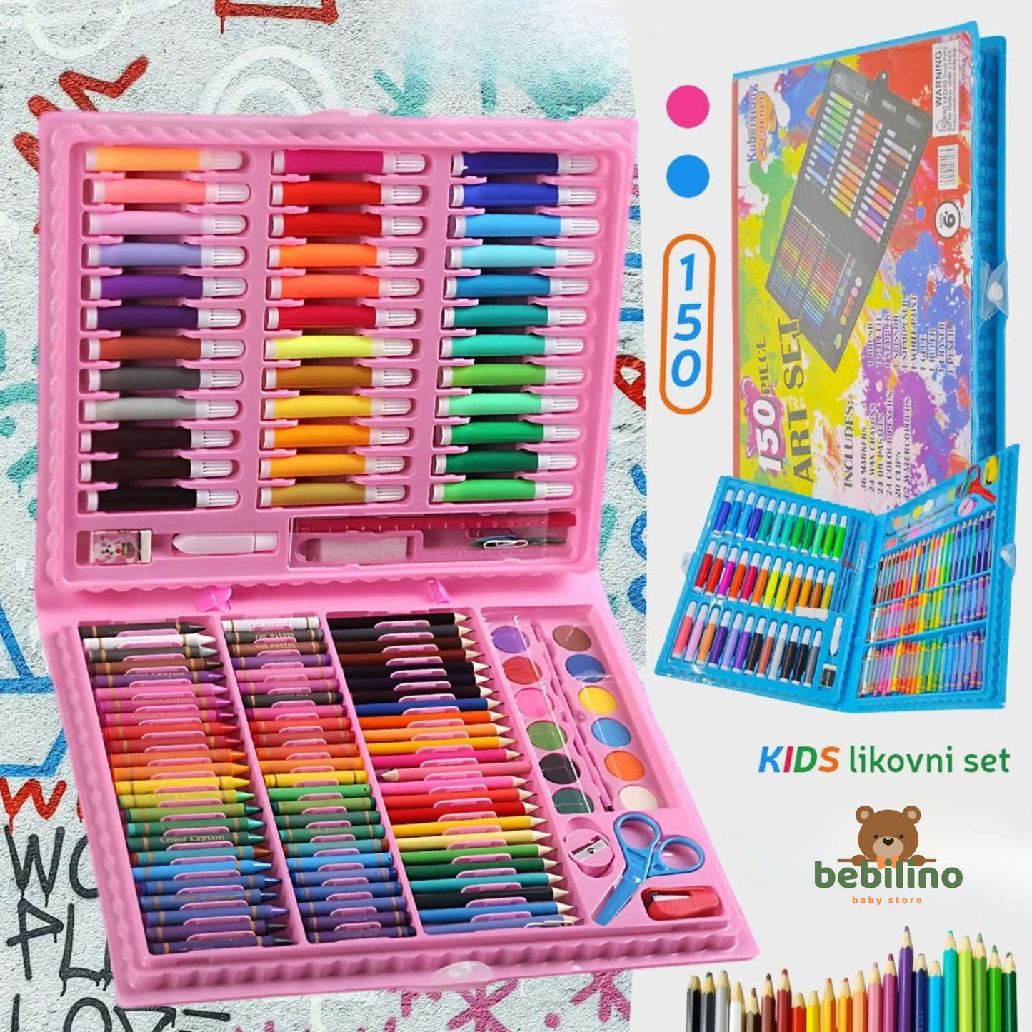 LIKOVNI SET 150 DIJELNI